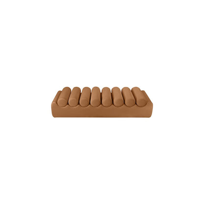 Rumble Cognac Vegan Leather Bench