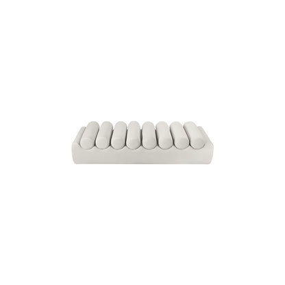 Rumble Cream Vegan Leather Bench