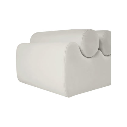 Rumble Cream Vegan Leather Bench