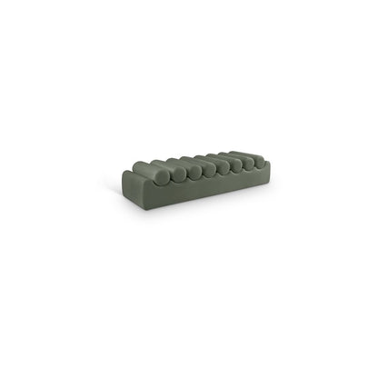Rumble Green Vegan Leather Bench