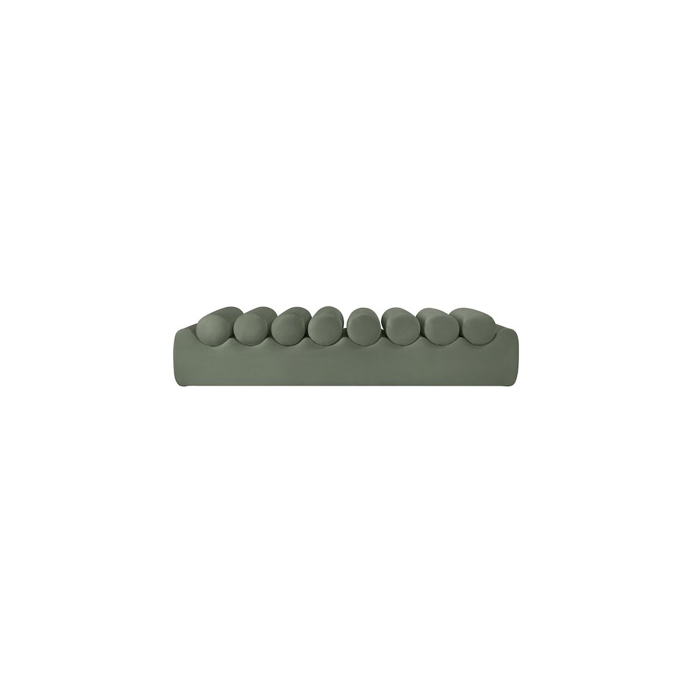 Rumble Green Vegan Leather Bench