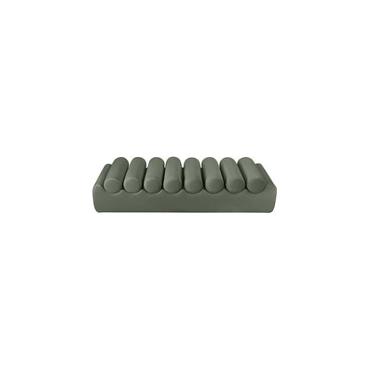 Rumble Green Vegan Leather Bench