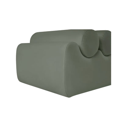 Rumble Green Vegan Leather Bench