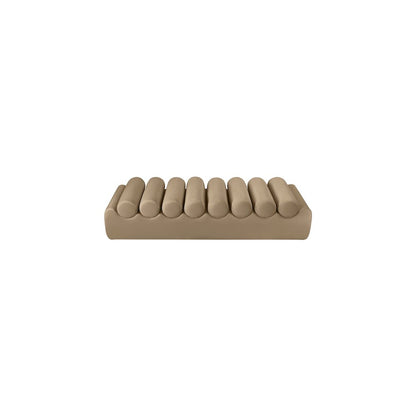 Rumble Tan Vegan Leather Bench