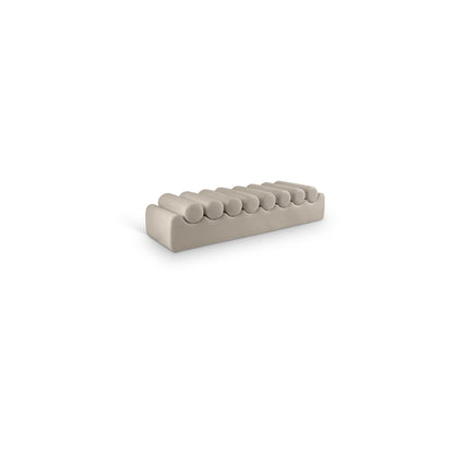 Rumble Taupe Vegan Leather Bench