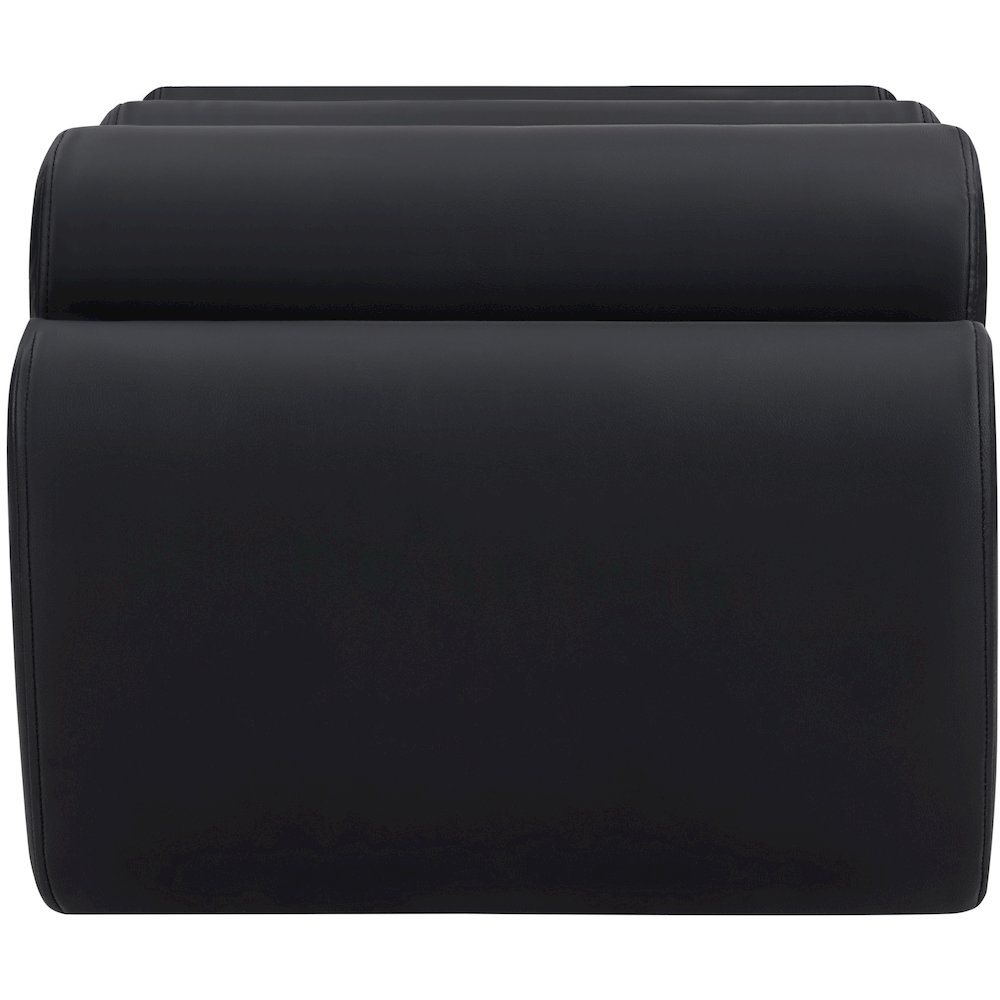 Rumble Black Vegan Leather Bench