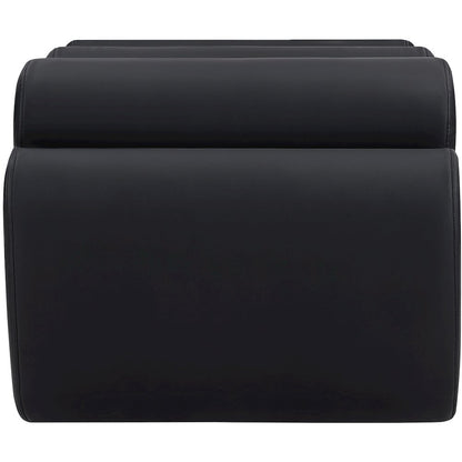 Rumble Black Vegan Leather Bench