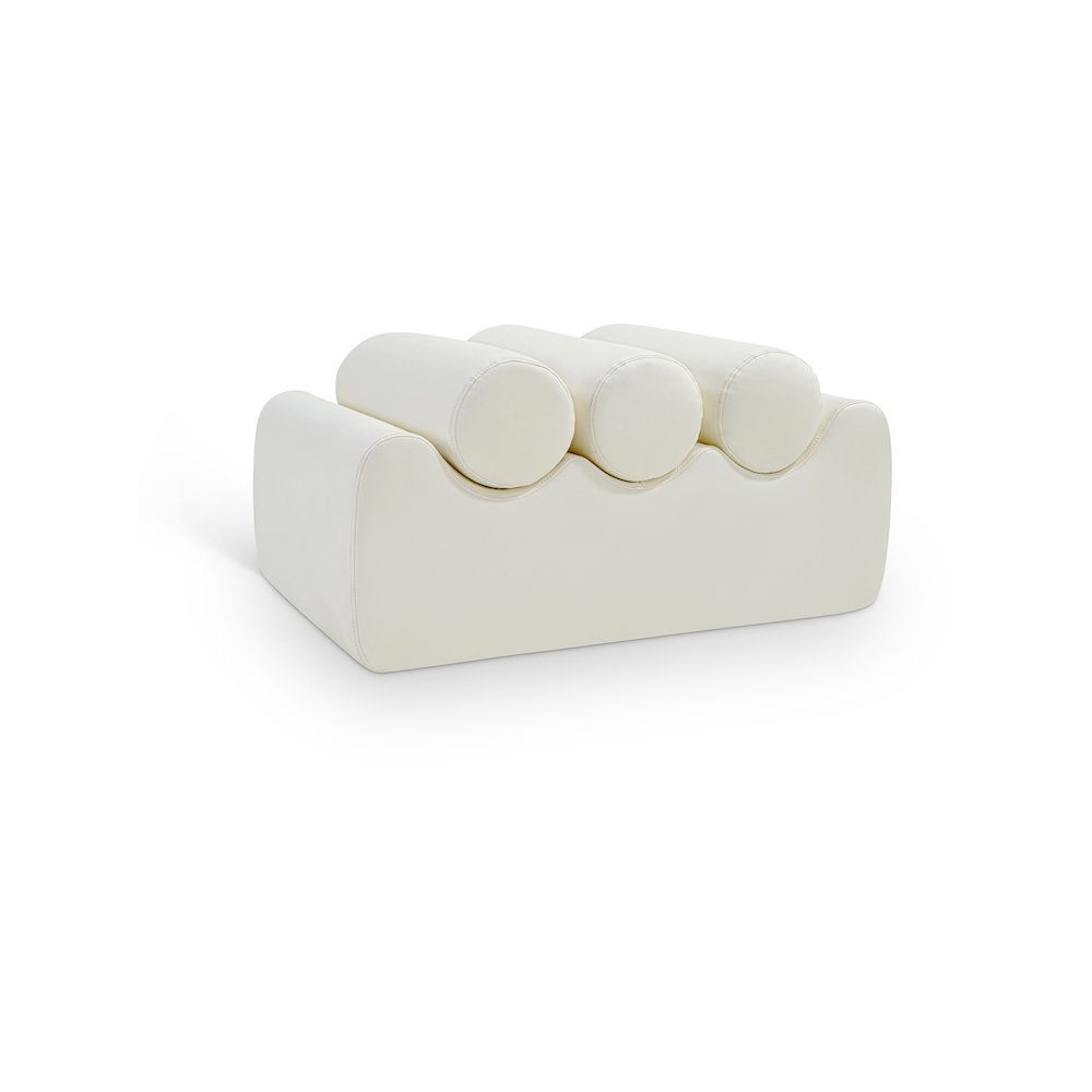 Rumble Cream Vegan Leather Bench