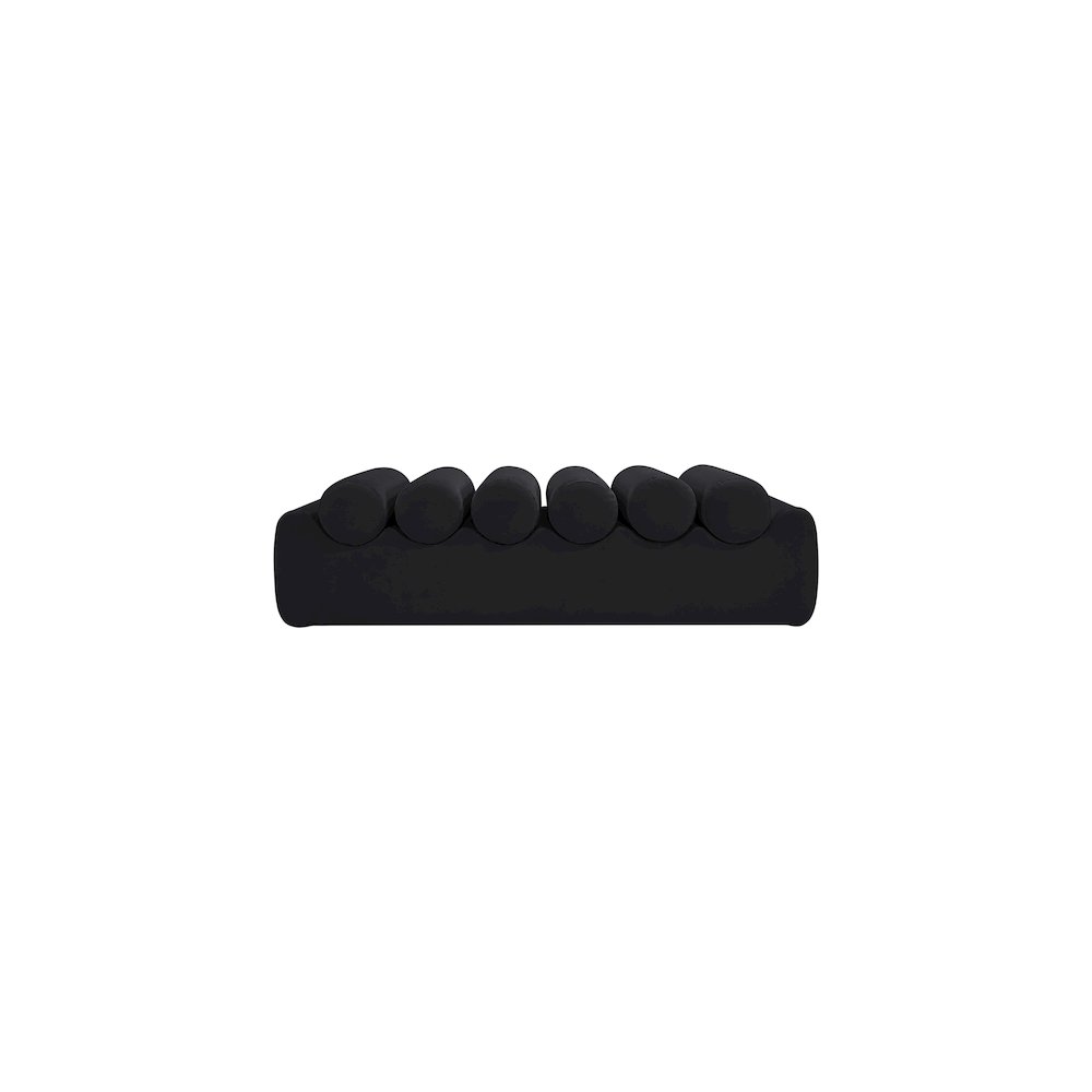 Rumble Black Vegan Leather Bench