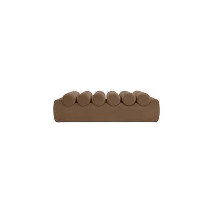 Rumble Brown Vegan Leather Bench
