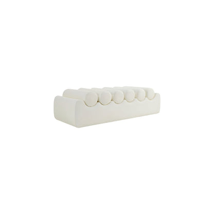 Rumble Cream Vegan Leather Bench