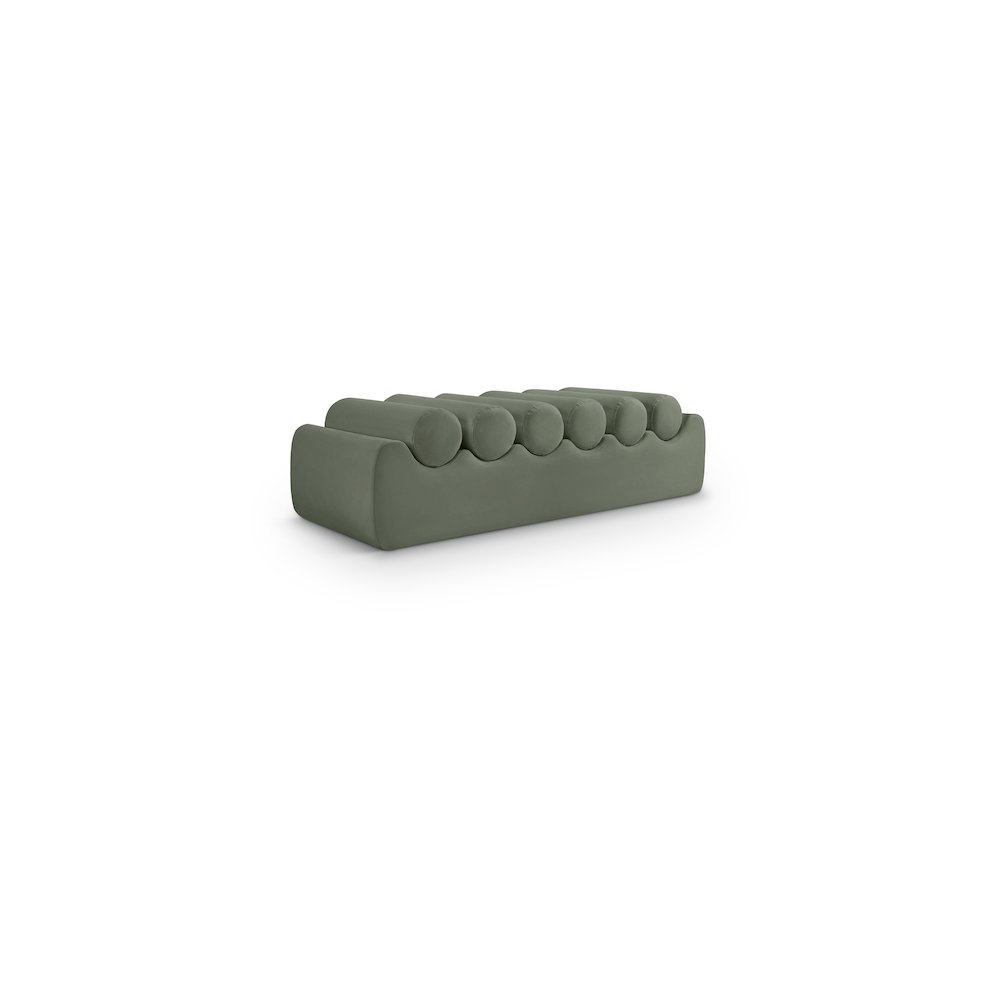 Rumble Green Vegan Leather Bench