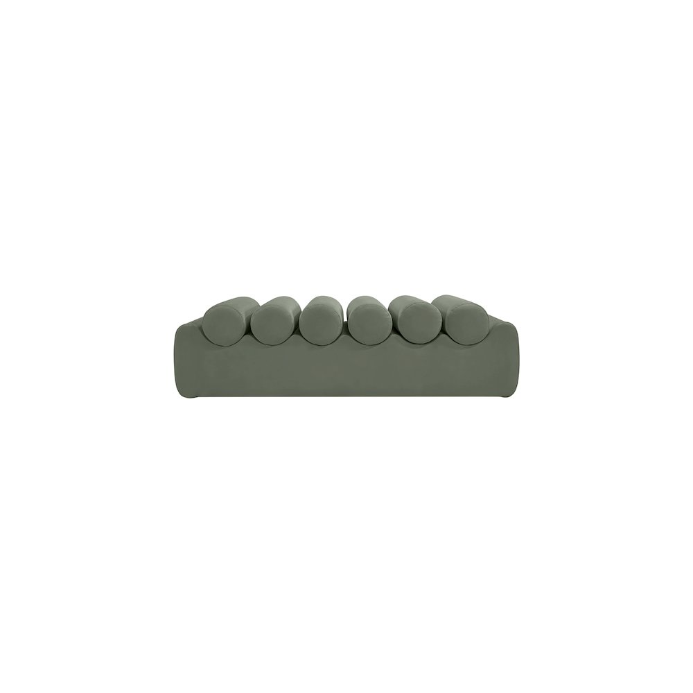 Rumble Green Vegan Leather Bench
