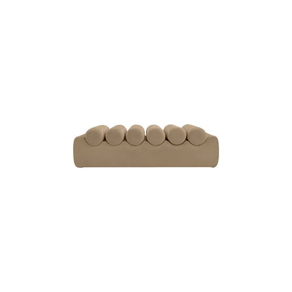 Rumble Tan Vegan Leather Bench