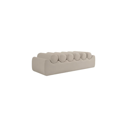 Rumble Taupe Vegan Leather Bench