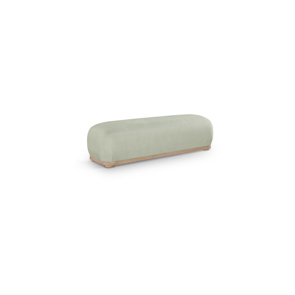 Calum Mint Chenille Fabric Bench