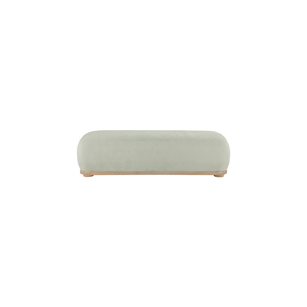 Calum Mint Chenille Fabric Bench