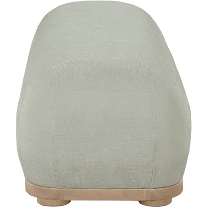 Calum Mint Chenille Fabric Bench
