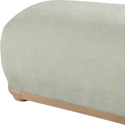 Calum Mint Chenille Fabric Bench