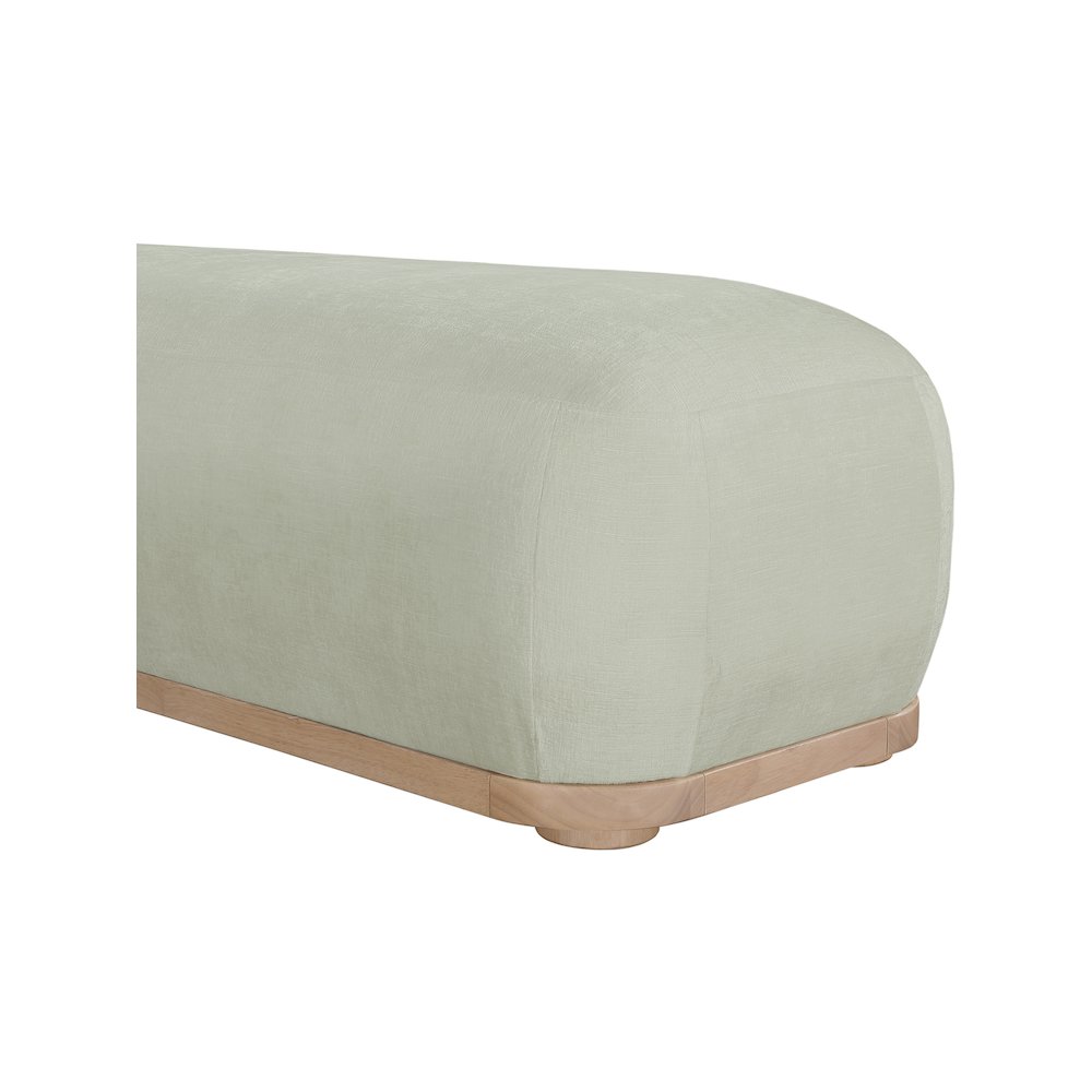 Calum Mint Chenille Fabric Bench