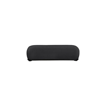 Calum Black Chenille Fabric Bench