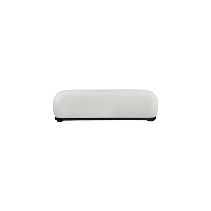 Calum Cream Chenille Fabric Bench