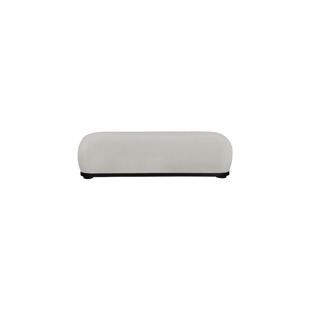 Calum Grey Chenille Fabric Bench