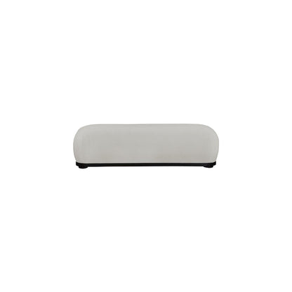 Calum Grey Chenille Fabric Bench