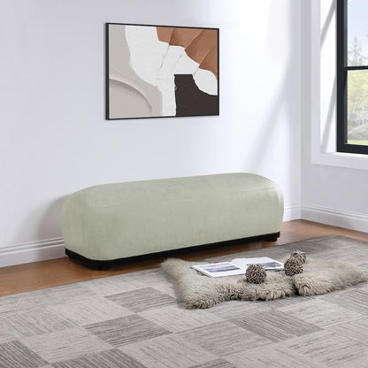 Calum Mint Chenille Fabric Bench