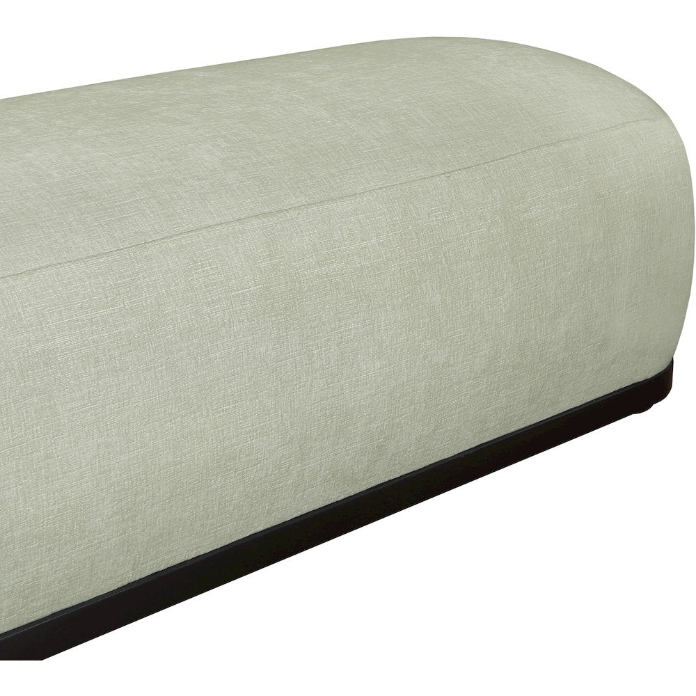Calum Mint Chenille Fabric Bench