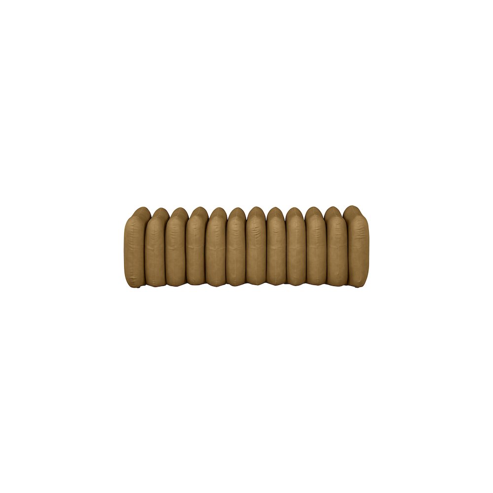 Atticus Brown Vegan Leather Bench