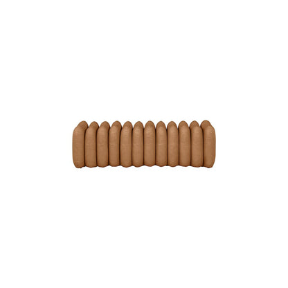 Atticus Cognac Vegan Leather Bench