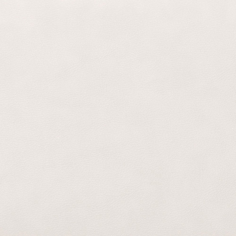 Atticus Cream Vegan Leather Bench