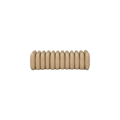 Atticus Tan Vegan Leather Bench
