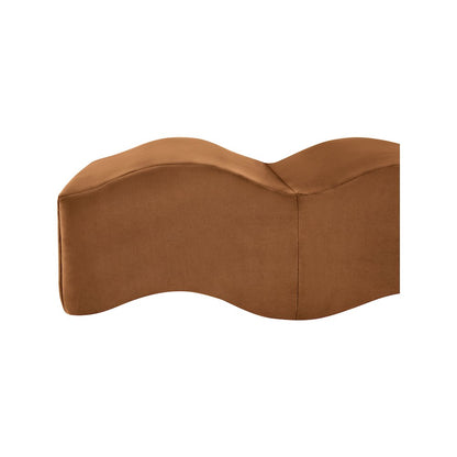 Wave Saddle Velvet Bench