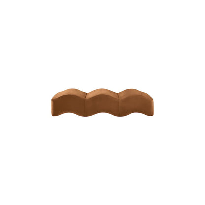 Wave Saddle Velvet Bench