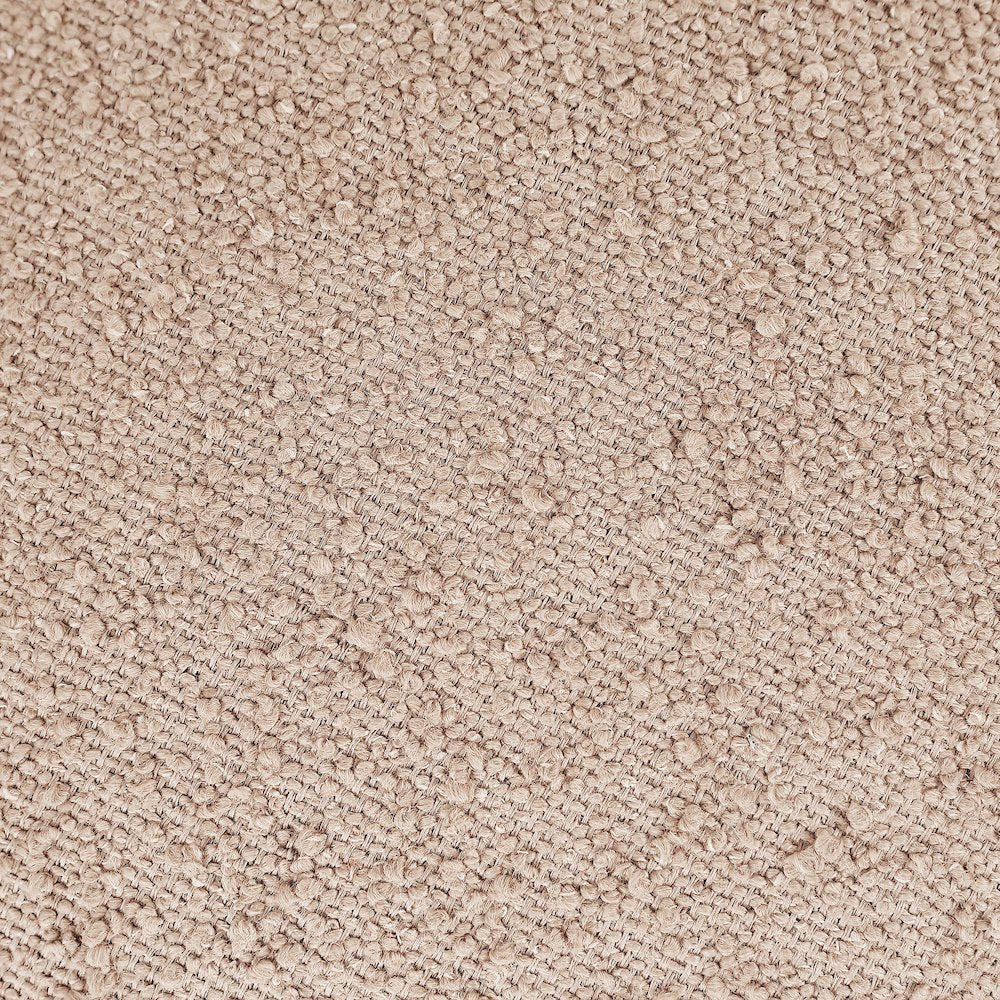 Apollo Beige Boucle Fabric Bench