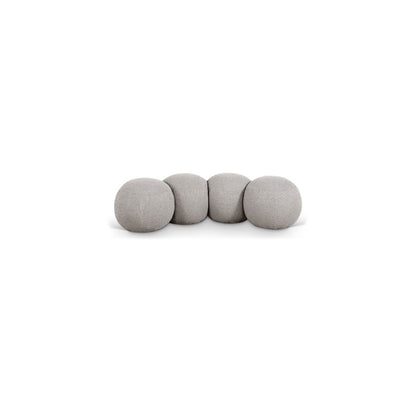 Apollo Taupe Boucle Fabric Bench