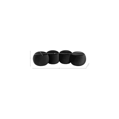 Apollo Black Velvet Bench