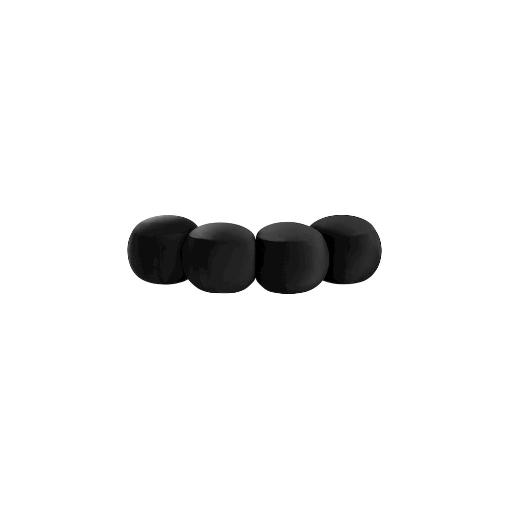 Apollo Black Velvet Bench