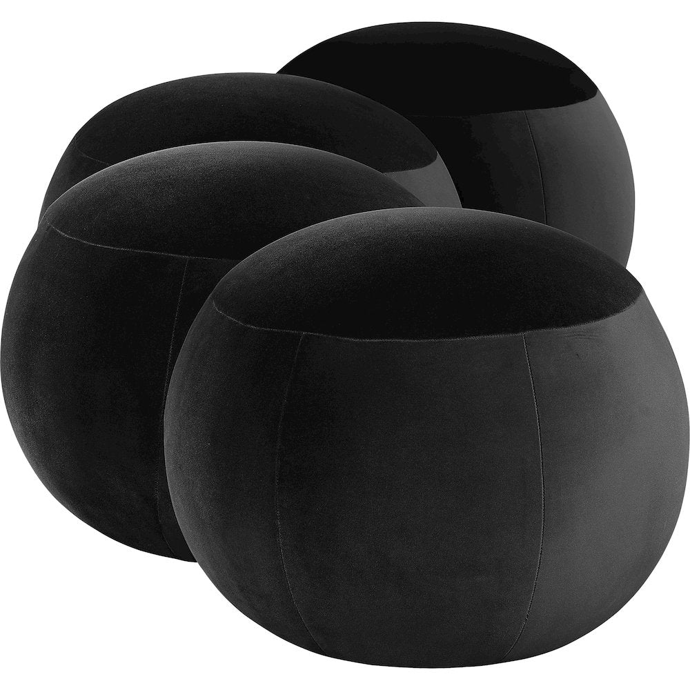 Apollo Black Velvet Bench