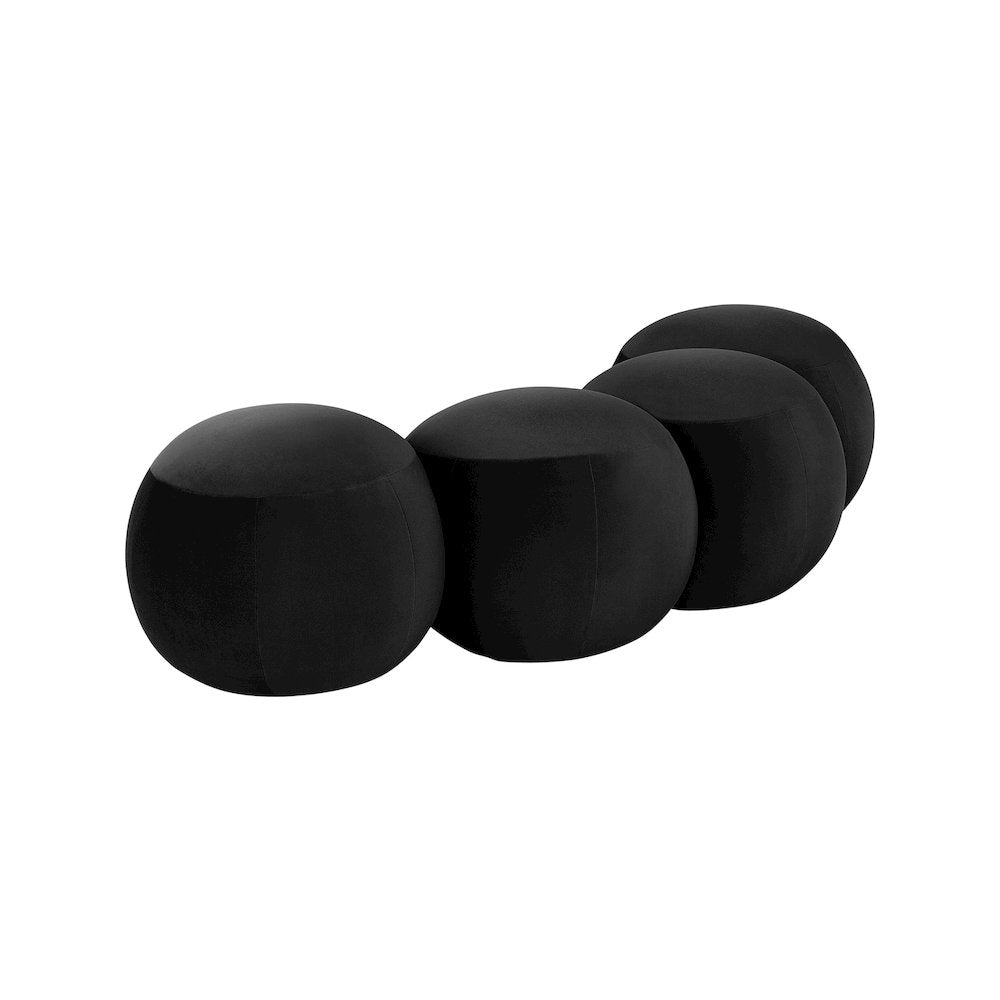 Apollo Black Velvet Bench