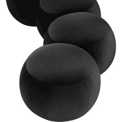 Apollo Black Velvet Bench