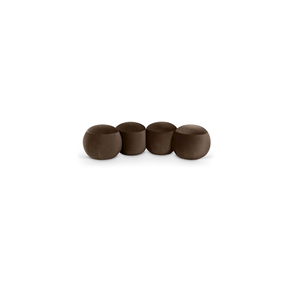 Apollo Brown Velvet Bench