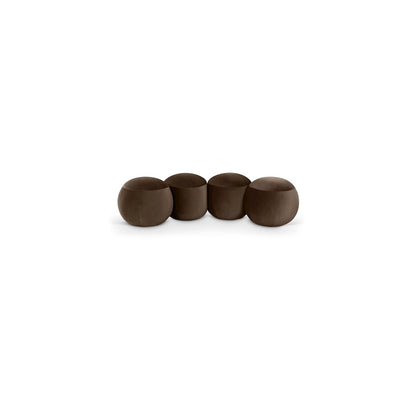 Apollo Brown Velvet Bench