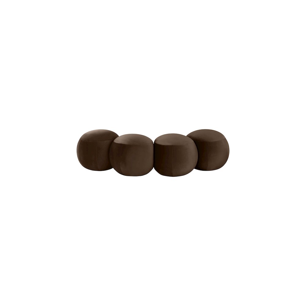 Apollo Brown Velvet Bench