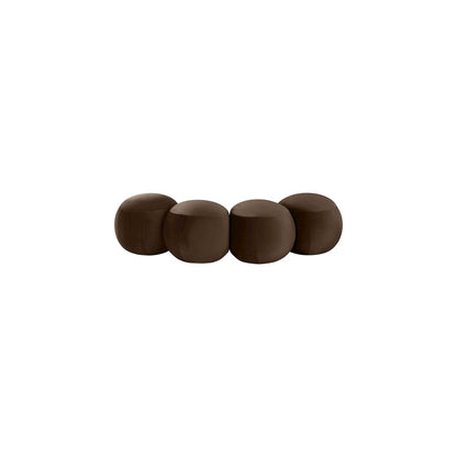 Apollo Brown Velvet Bench