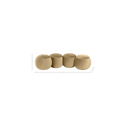 Apollo Camel Velvet Bench