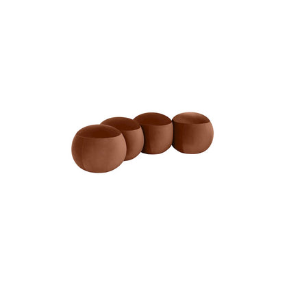 Apollo Cognac Velvet Bench