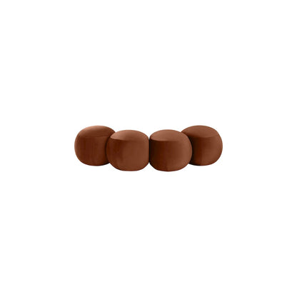 Apollo Cognac Velvet Bench